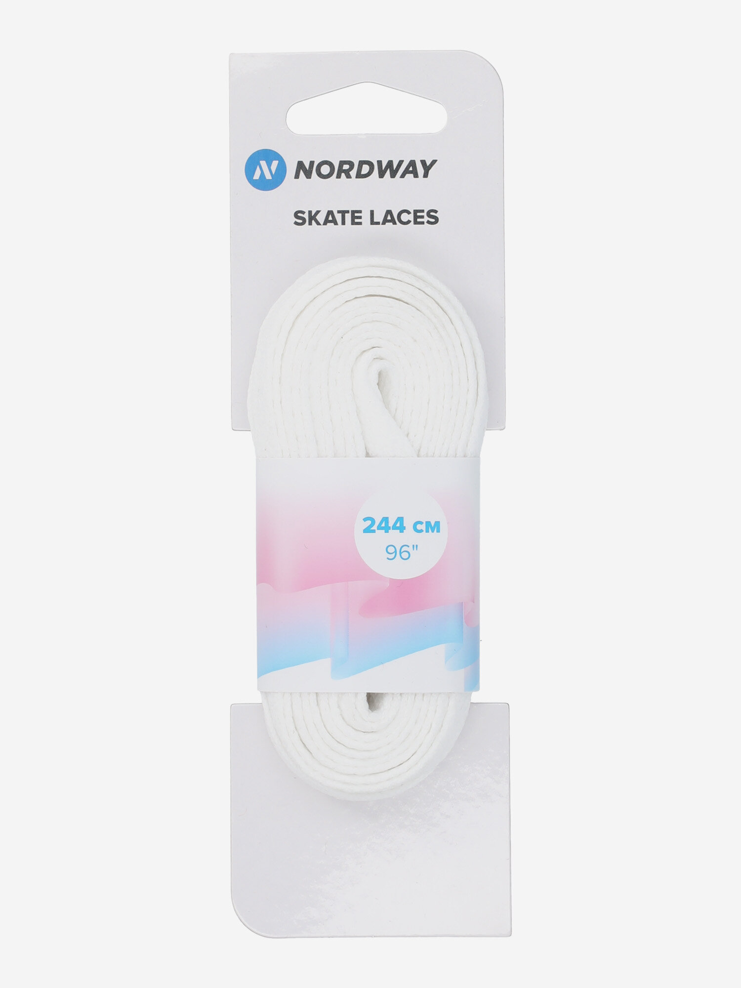 Шнурки для коньков Nordway Белый; RUS: 96, Ориг: 96"
