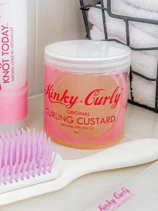 Кастард, Original Curling custard, Гель для укладки кудрявых волос, кгм, Kinky-Curly, KGM, 236 мл