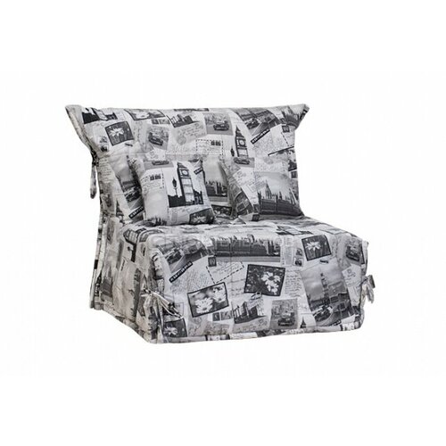 Кресло-кровать Флористика BigBan 72 см, механизм аккордеон на металлокаркасе