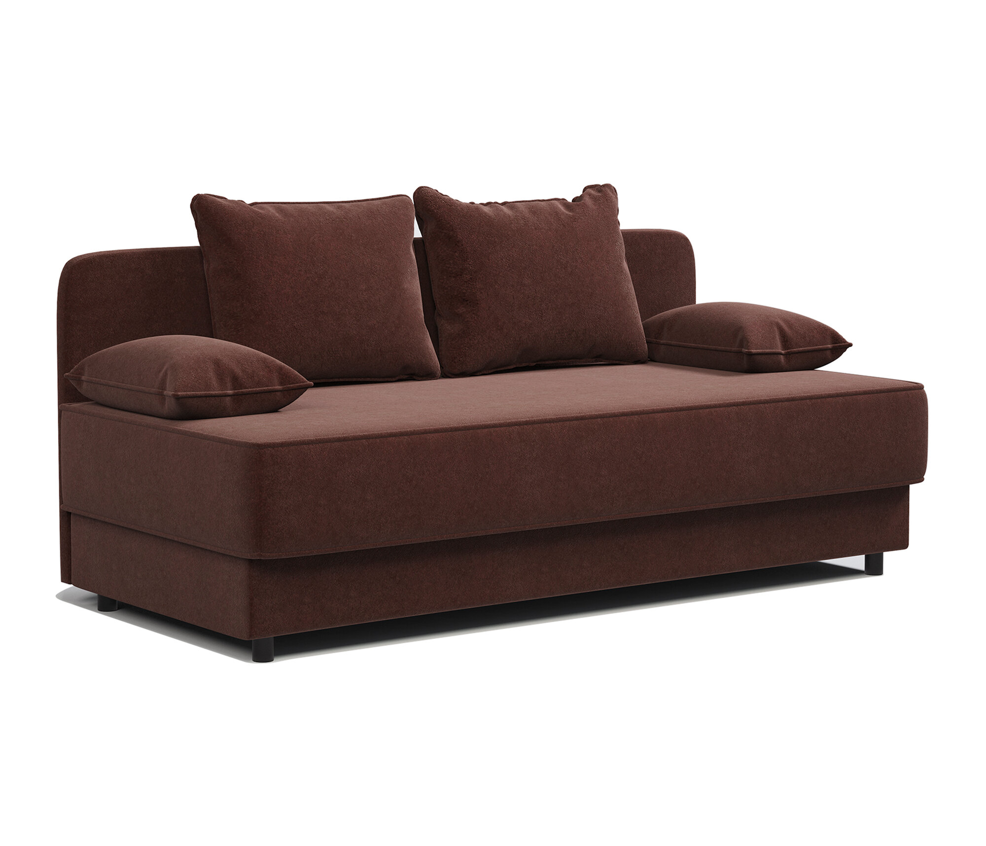 фото Кушетка Прима велюр Дрим шоколад