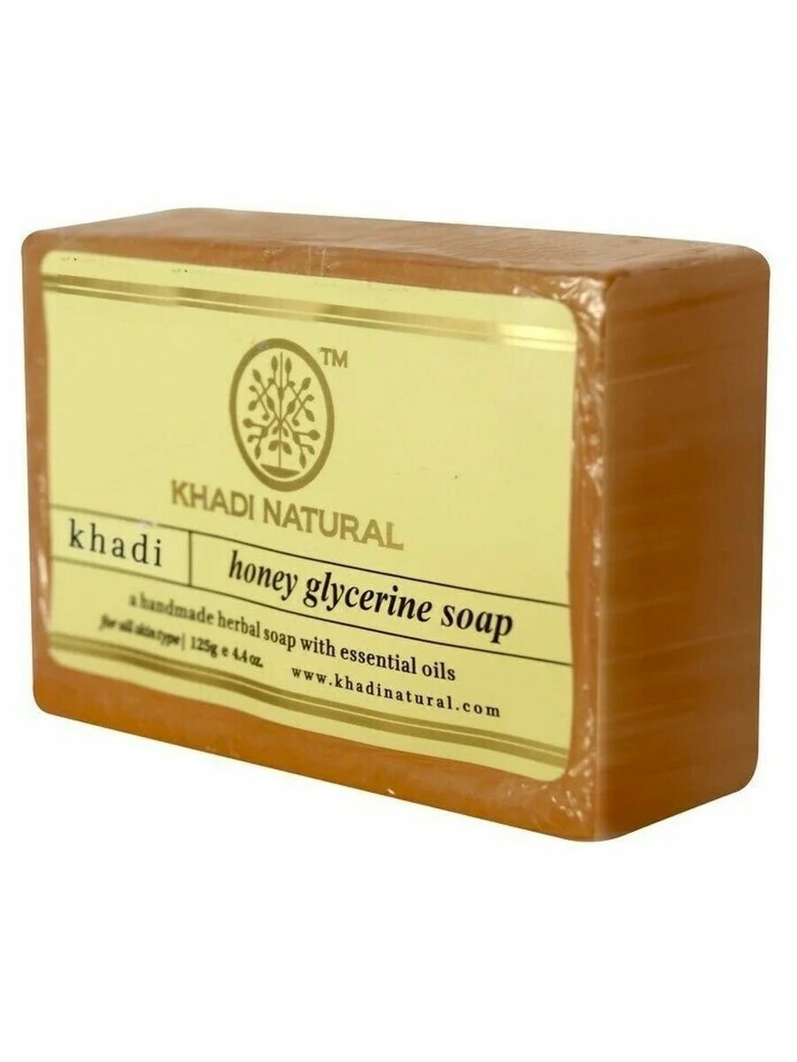KHADI NATURAL Натуральное мыло ручной работы с мёдом и глицерином 125г