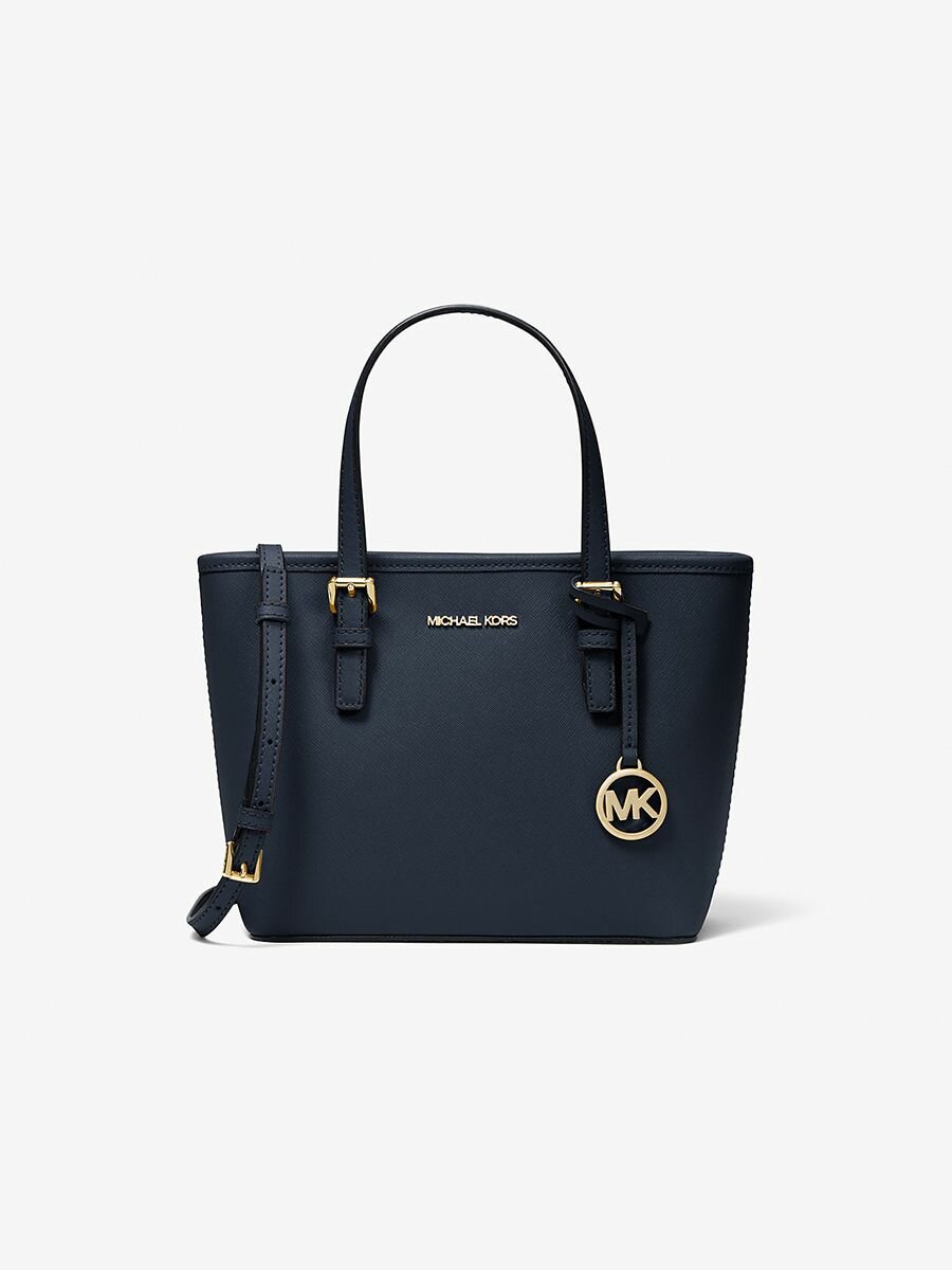фото Сумка женская Michael Kors Jet Set Travel Extra-Small Saffiano Leather Top-Zip Tote Bag 35T9GTVT0L BLACK