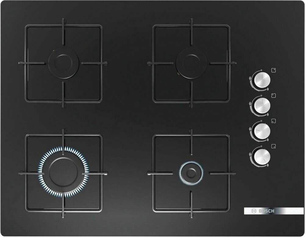 фото Варочная панель газовая Bosch POP7C6O12O, черный