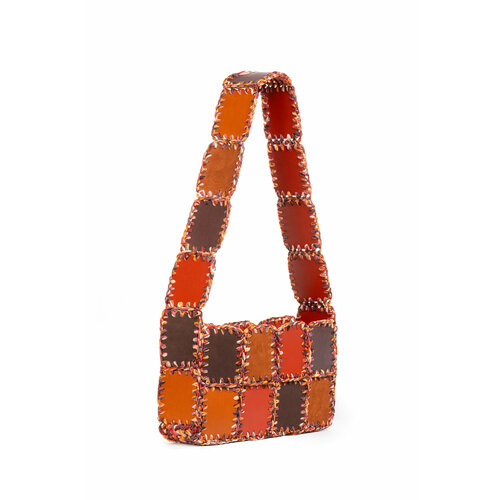 фото Сумка кросс-боди imakebags, кирпично-красный