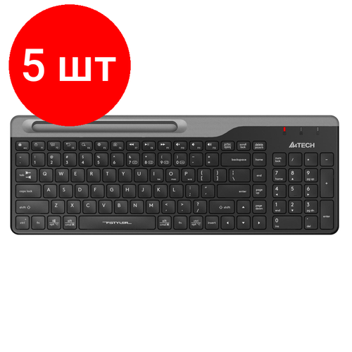 Комплект 5 штук Клавиатура A4Tech Fstyler FBK25 BLACK чернсерUSBбеспроводнBTRadio 1804500₽