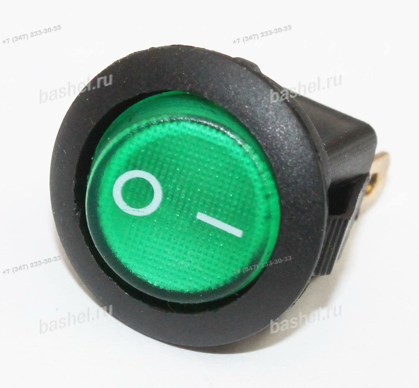 Выключатель MIRS-101-8G, 3PIN ON-OFF, зелёный