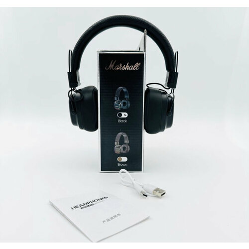 Беспроводные наушники M Major 4 с RGB подсветкой и двойным оголовьем черный 1890₽