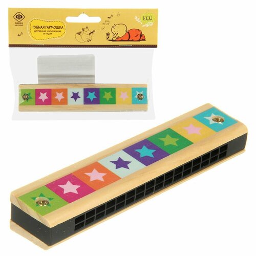 Деревянный музыкальный инструмент игрушка Губная гармошка Фабрика Фантазий 260₽
