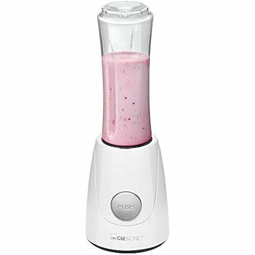 Clatronic Smoothie Maker для смузи и коктейлей Емкость для смешивания которую можно использовать в качестве чашки для питья Шейкер также для супов и соусов Блендер для пюрирования измельчения или взбивания 250 Вт СМ 3593 белый 1000600₽