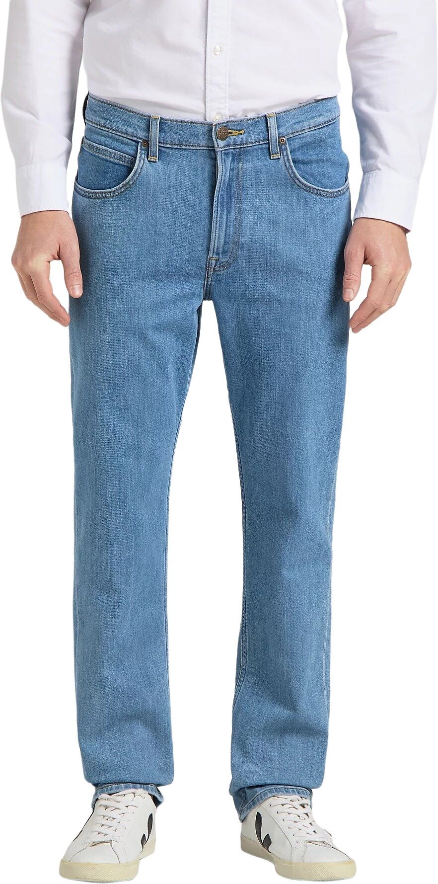 Джинсы Lee Men Brooklyn Straight Jenas, размер 34/32, голубой,