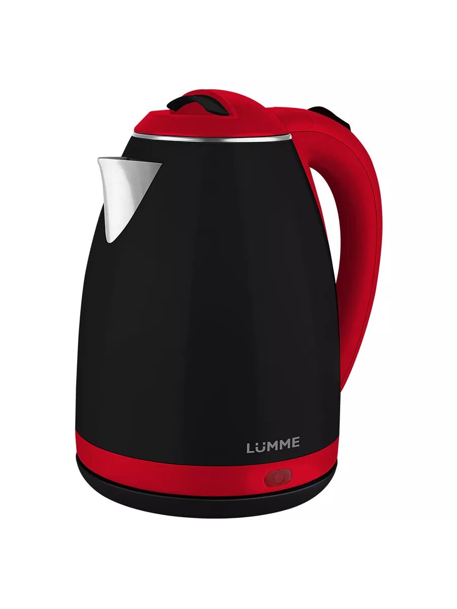 Электрический чайник LUMME LU-145 черный/красный металлический 2л
