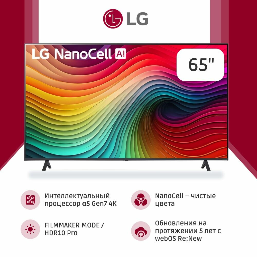 Телевизор LG 65NANO80T6A. ARUB 65"
