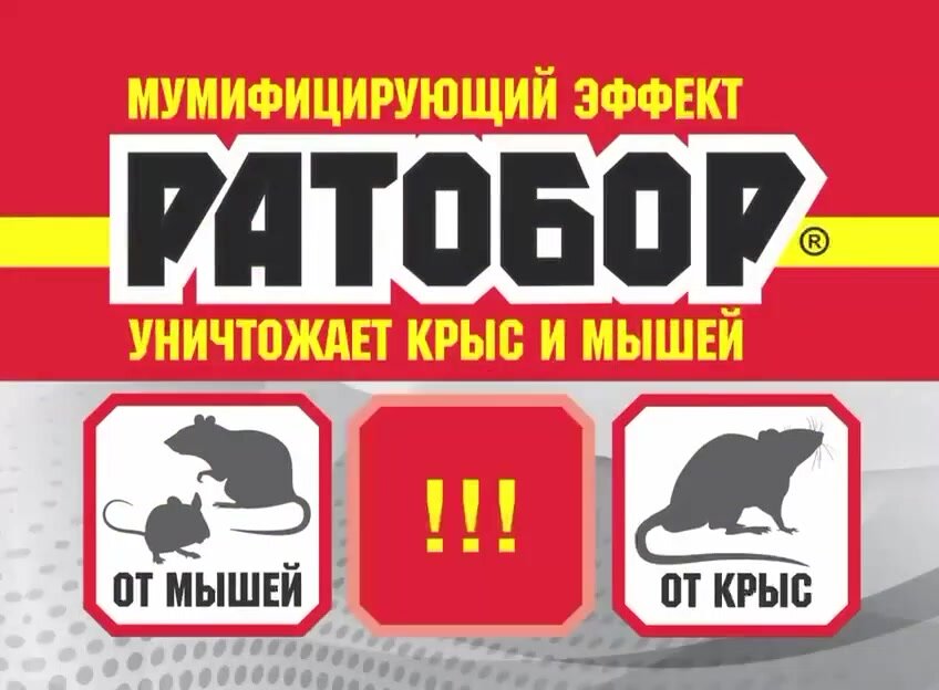 Отрава для грызунов и вредителей, средство против крыс и мышей, 500 грамм — фото 1
