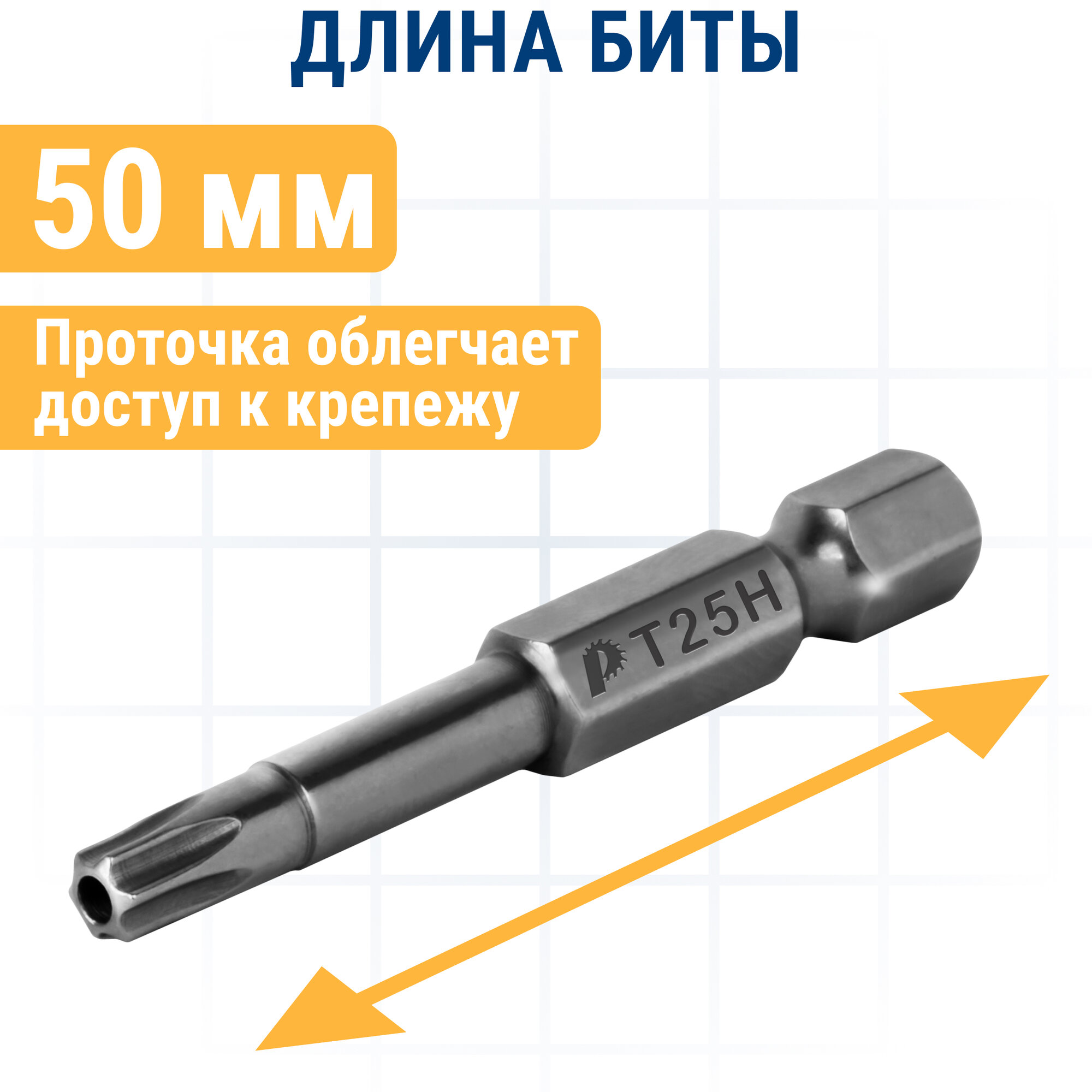 бита ПРАКТИКА Torx 25х50мм 2шт - фото №3