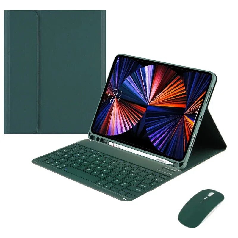 Кожаный чехол с клавиатурой для Samsung Galaxy Tab S7 S8