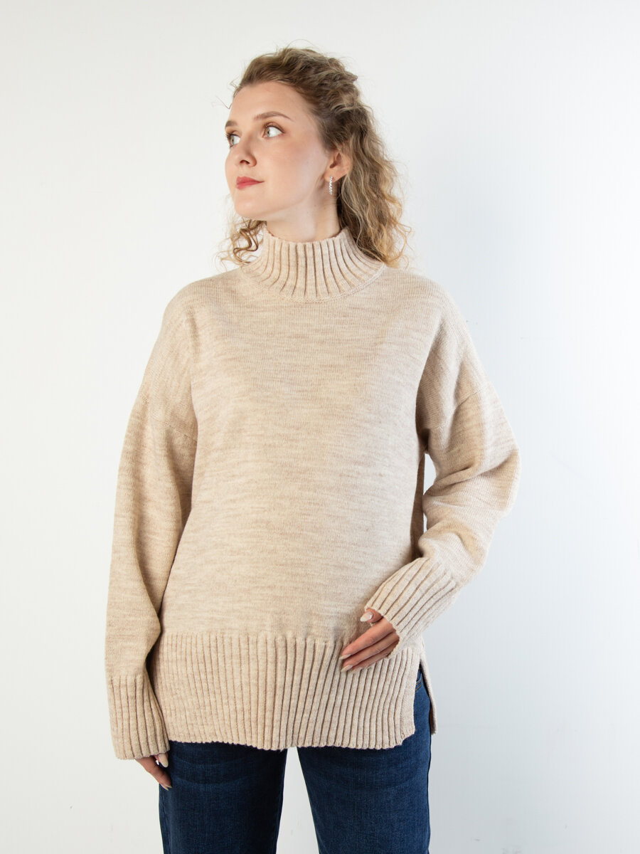 Джемпер Мамуля Красотуля для будущих мам размер 44-48 светло-бежевый