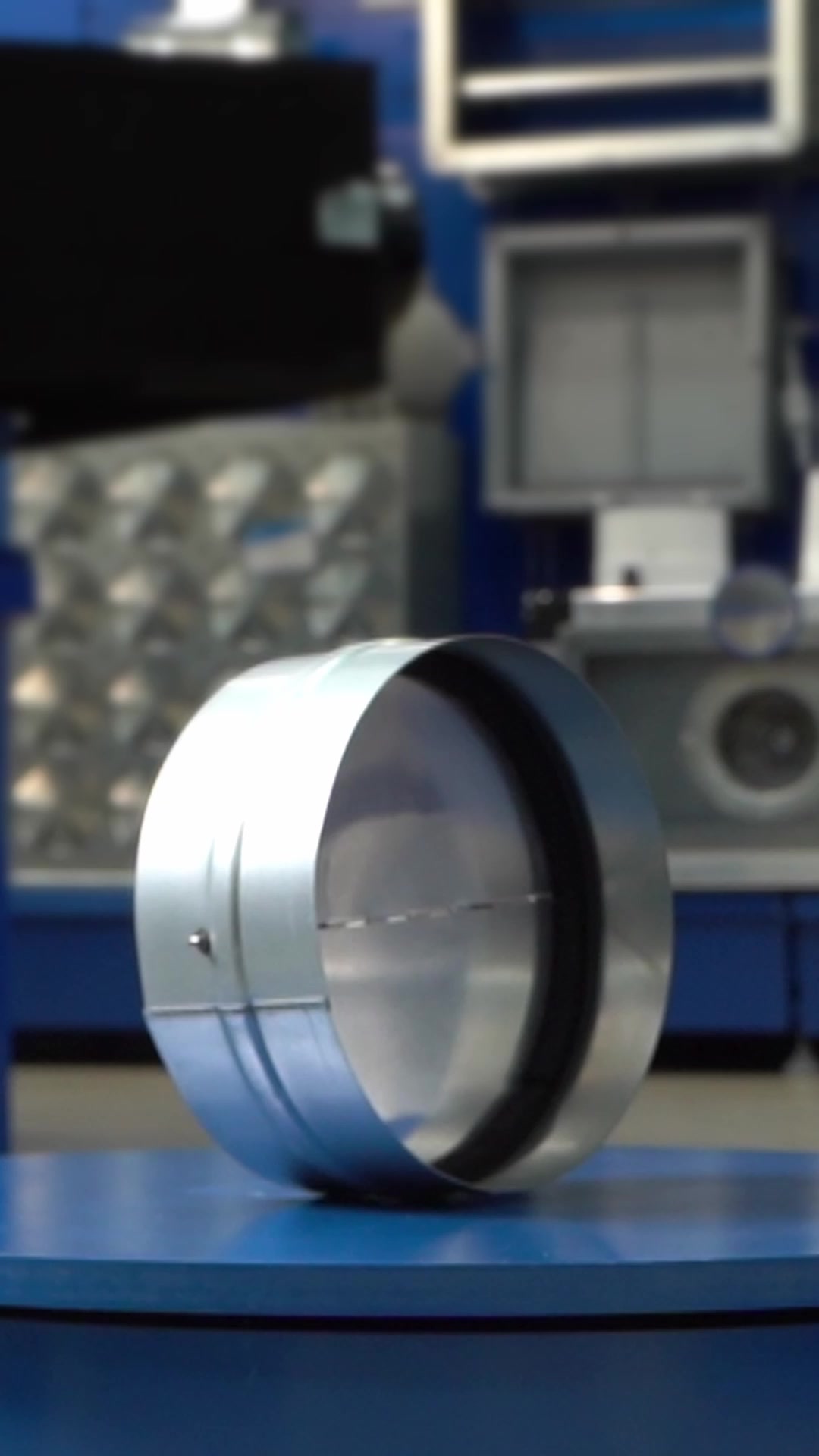 Обратный клапан бабочка ровен КОв, для вентиляции, оцинкованный, 160мм — фото 1