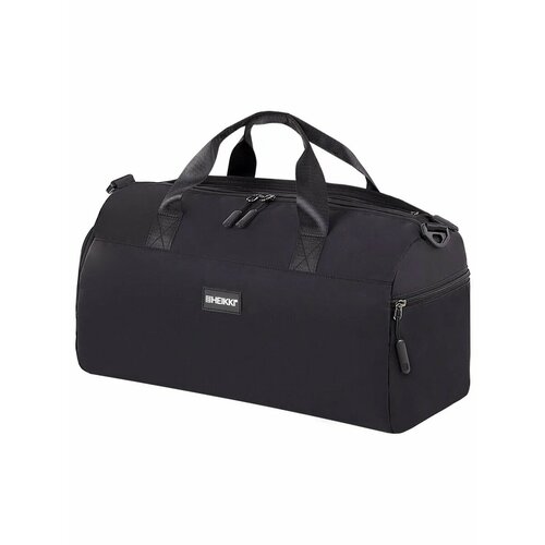 Сумка спортивная HEIKKI, 45х21х20 см, ручная кладь, черный