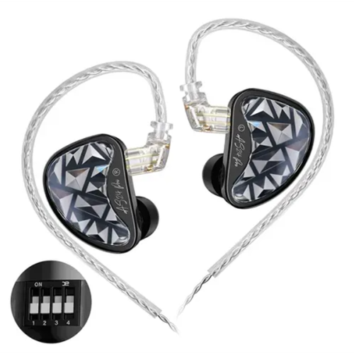 KZ Acoustics AS24 PRO Tunable без микрофона 35 мм серый наушники проводные 17690₽