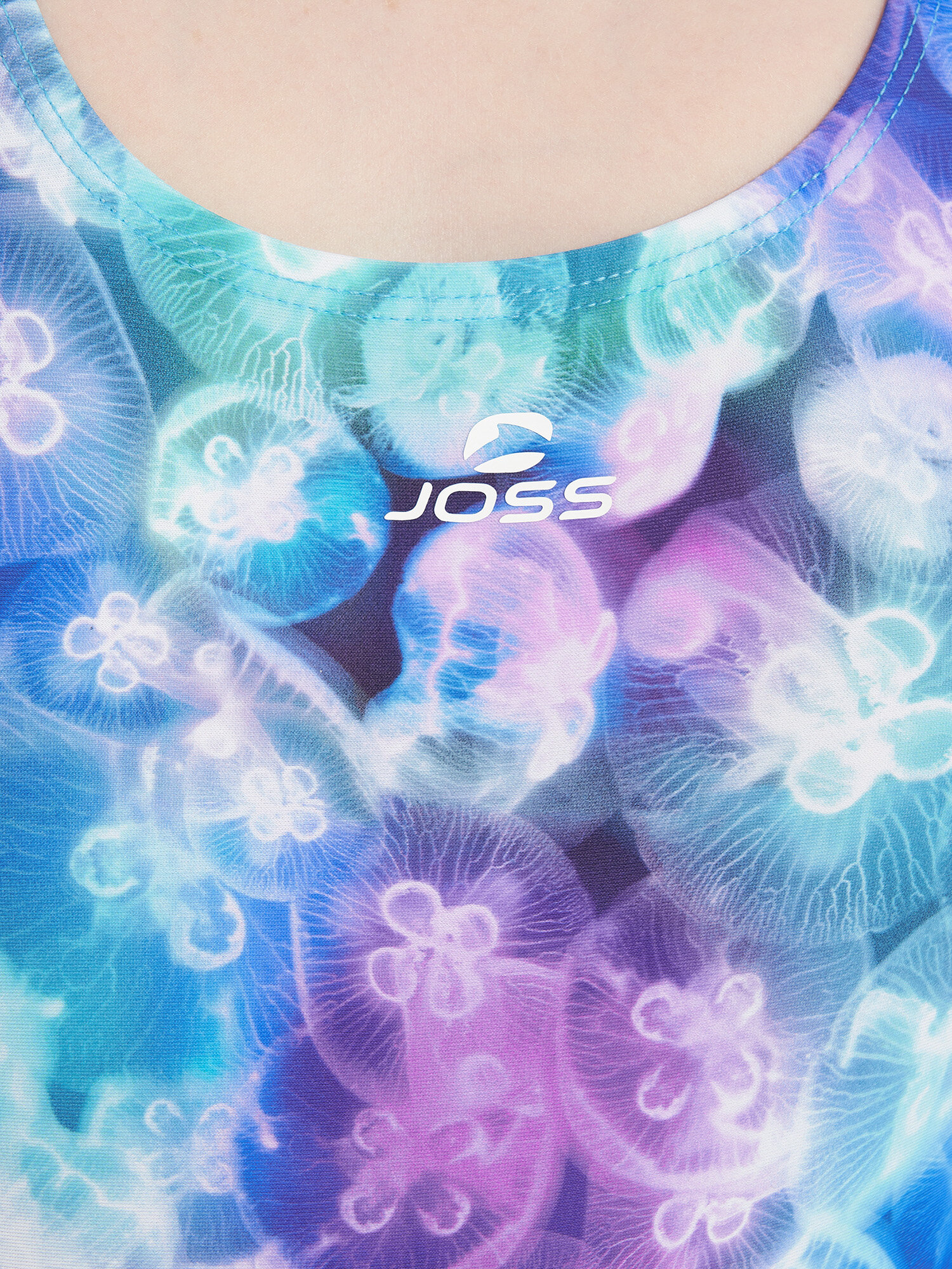 Пляжный комплект Joss Girl's Training All-Over Printed Swimsuit, размер 164, синий — фото 1
