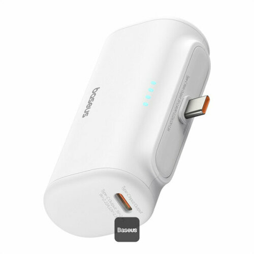 Внешний аккумулятор Baseus Compact Fast Charging USB-Type-C 20Вт 5000мАч белый 3000₽
