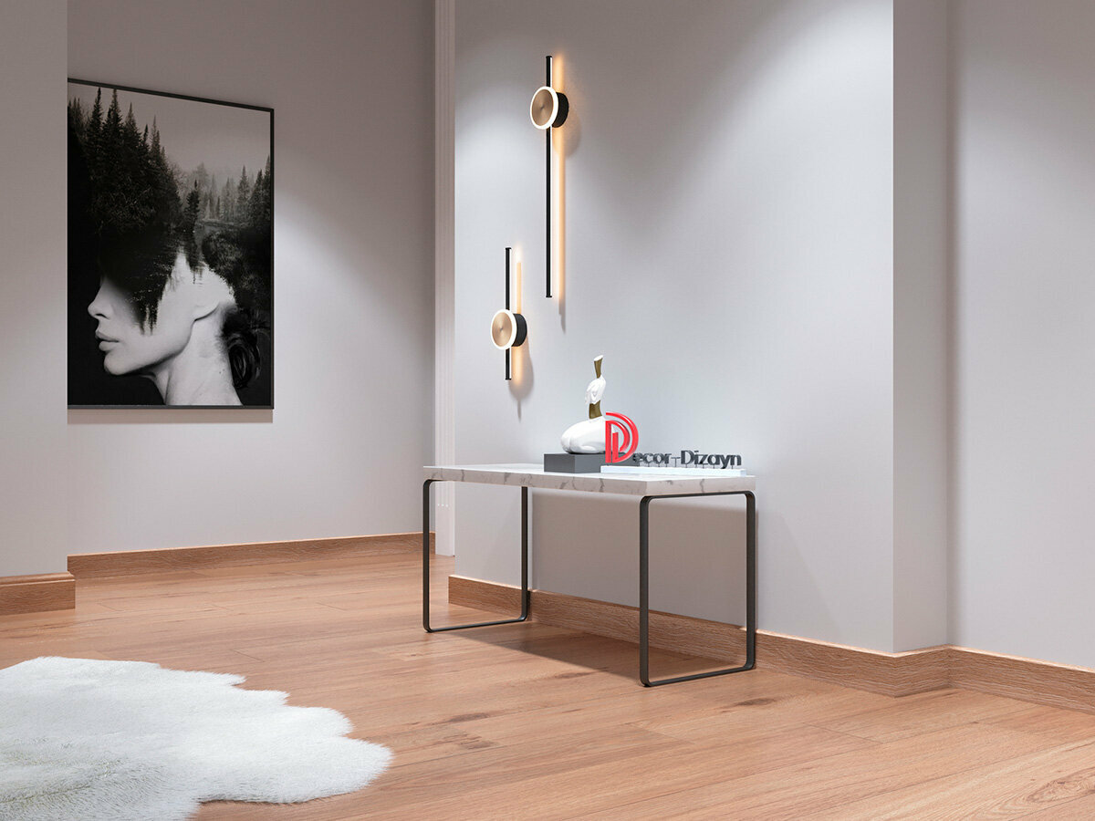 Плинтус дюрополимер напольный Decor-Dizayn (Декор-Дизайн), 80x13x2400 мм, DD706-90SH орех, 2 шт. — фото 1