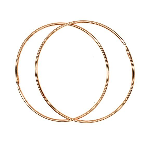 Серьги конго JEWELIN, серебро, 925 проба, золочение