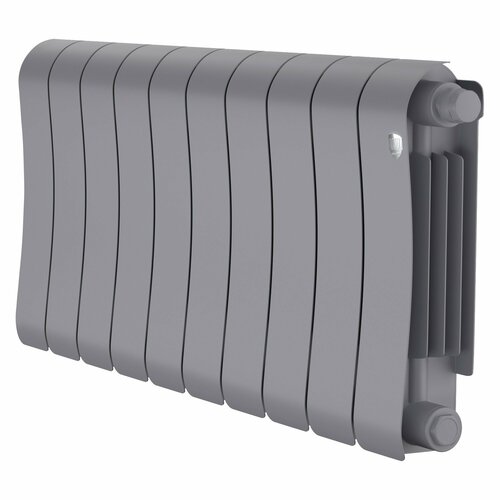 фото Радиатор биметаллический royal thermo infinity 300 silver satin vr80 - 10 секц.