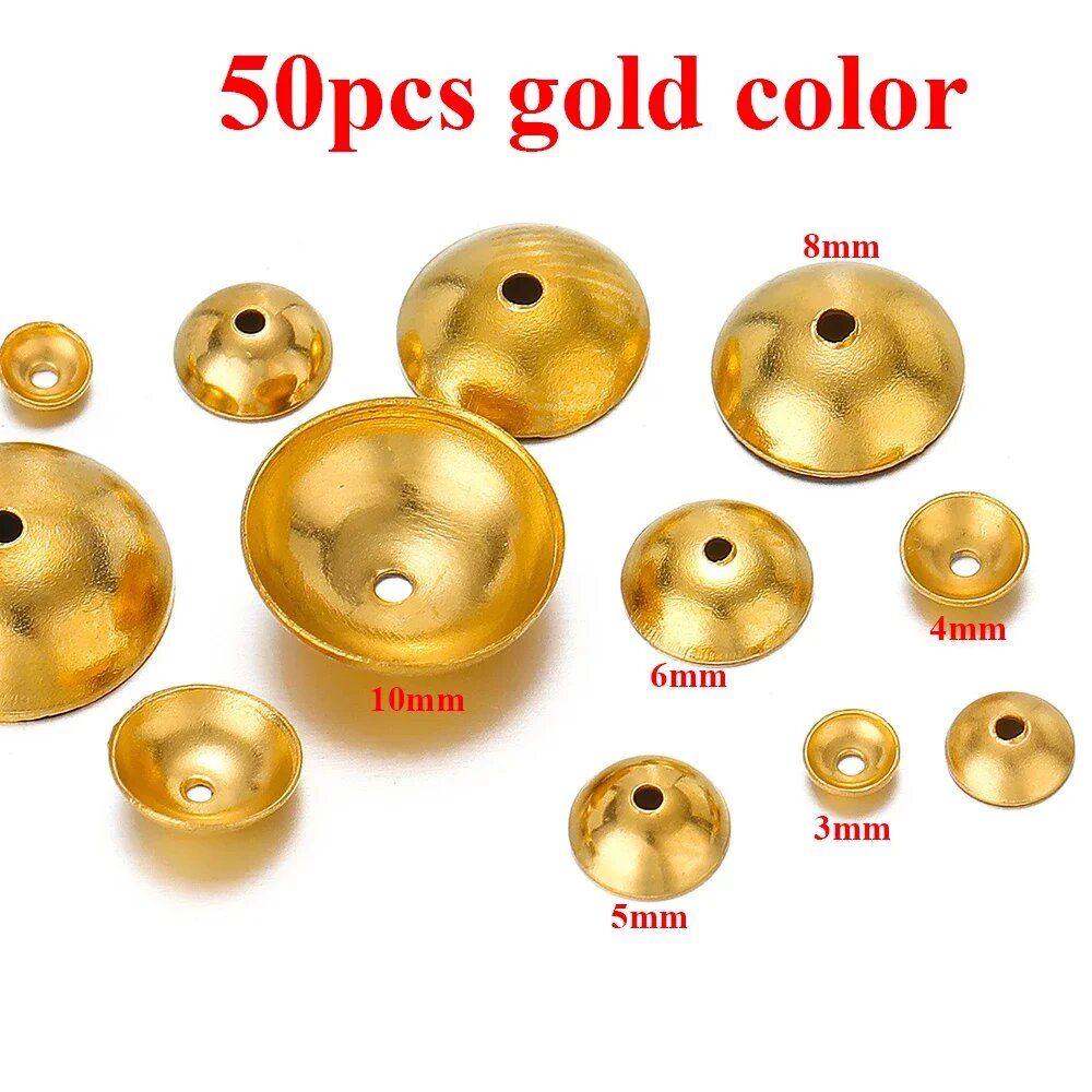 Заключения для бижутерии Oklayn 50 шт нержавеющая сталь золотистый цвет 3x0.9mm hole Gold