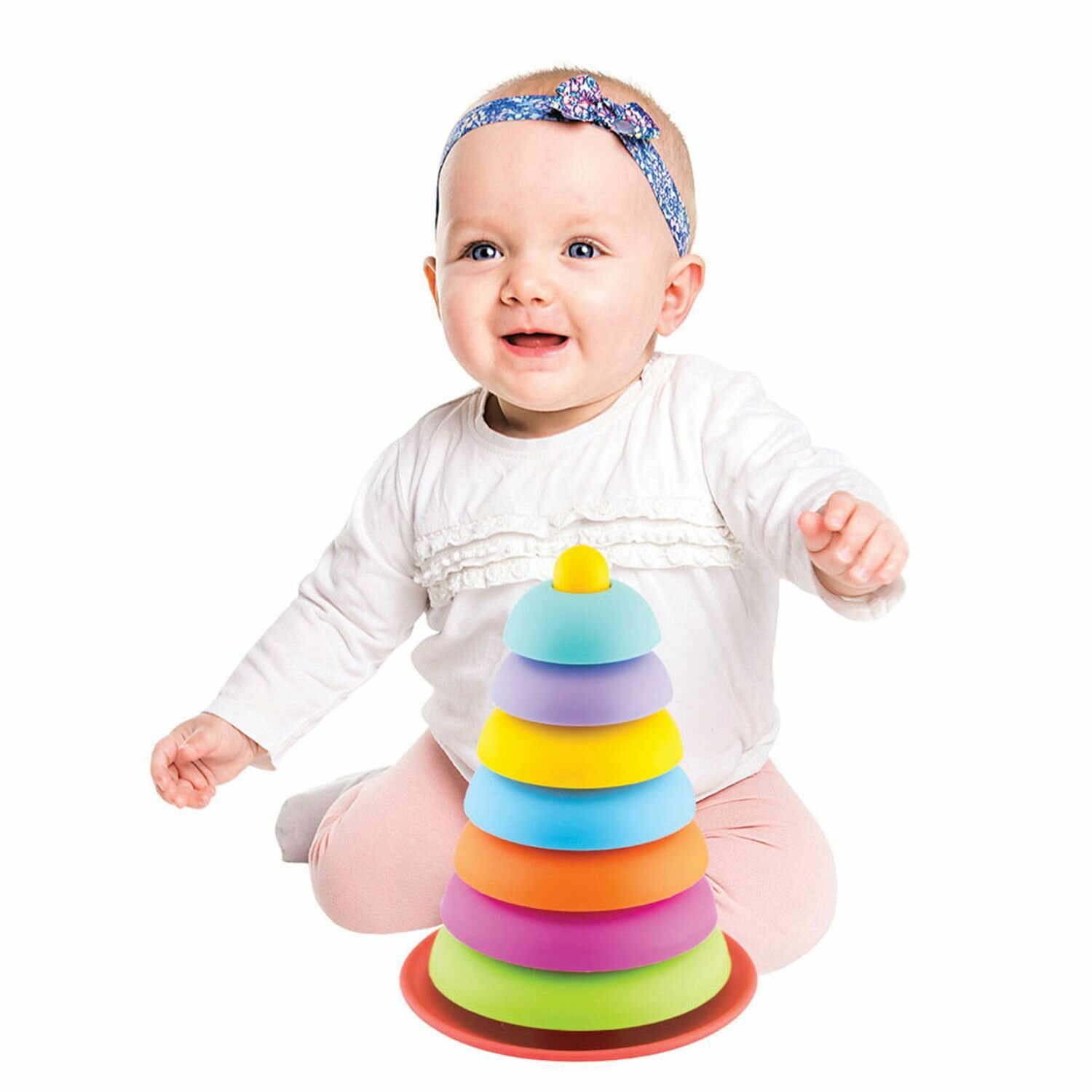 Логическая пирамидка, Тарелочки-неваляшки — фото 1