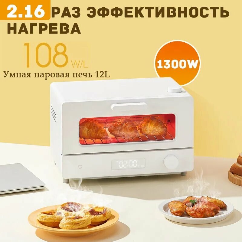 Картинки Xiaomi Мини-печь MKX02M-1，Умная электрическая духовка Mijia, белый