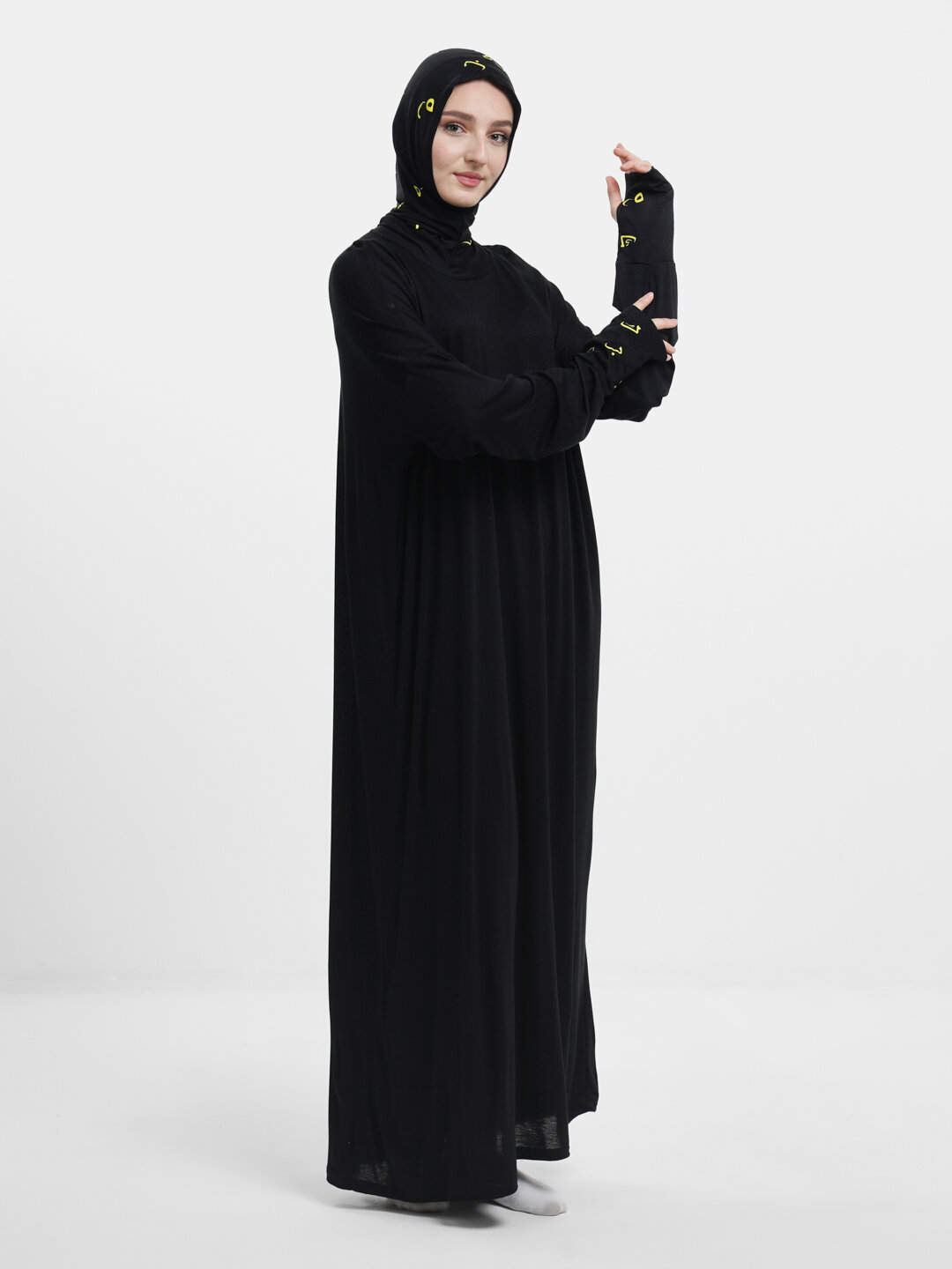 Платье , размер 44-56, черный — фото 1