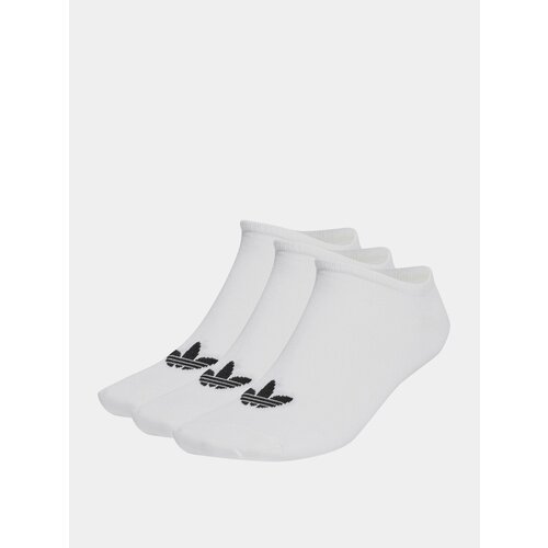 фото Носки adidas originals trefoil liner 6, комплект, 3 пары, размер 43-45, white