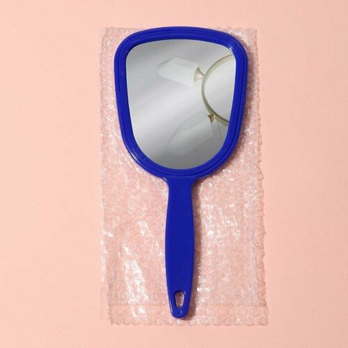 Зеркало с ручкой зеркальная поверхность 95 10 см цвет микс 340₽