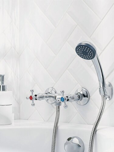 Изображение товара Смеситель для душа, РМС SL71-003, двухручковый, с душевой лейкой, без излива