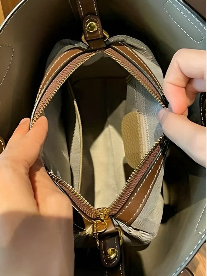 Сумка тоут КожаноFF, фактура гладкая, светло-серый — фото 1