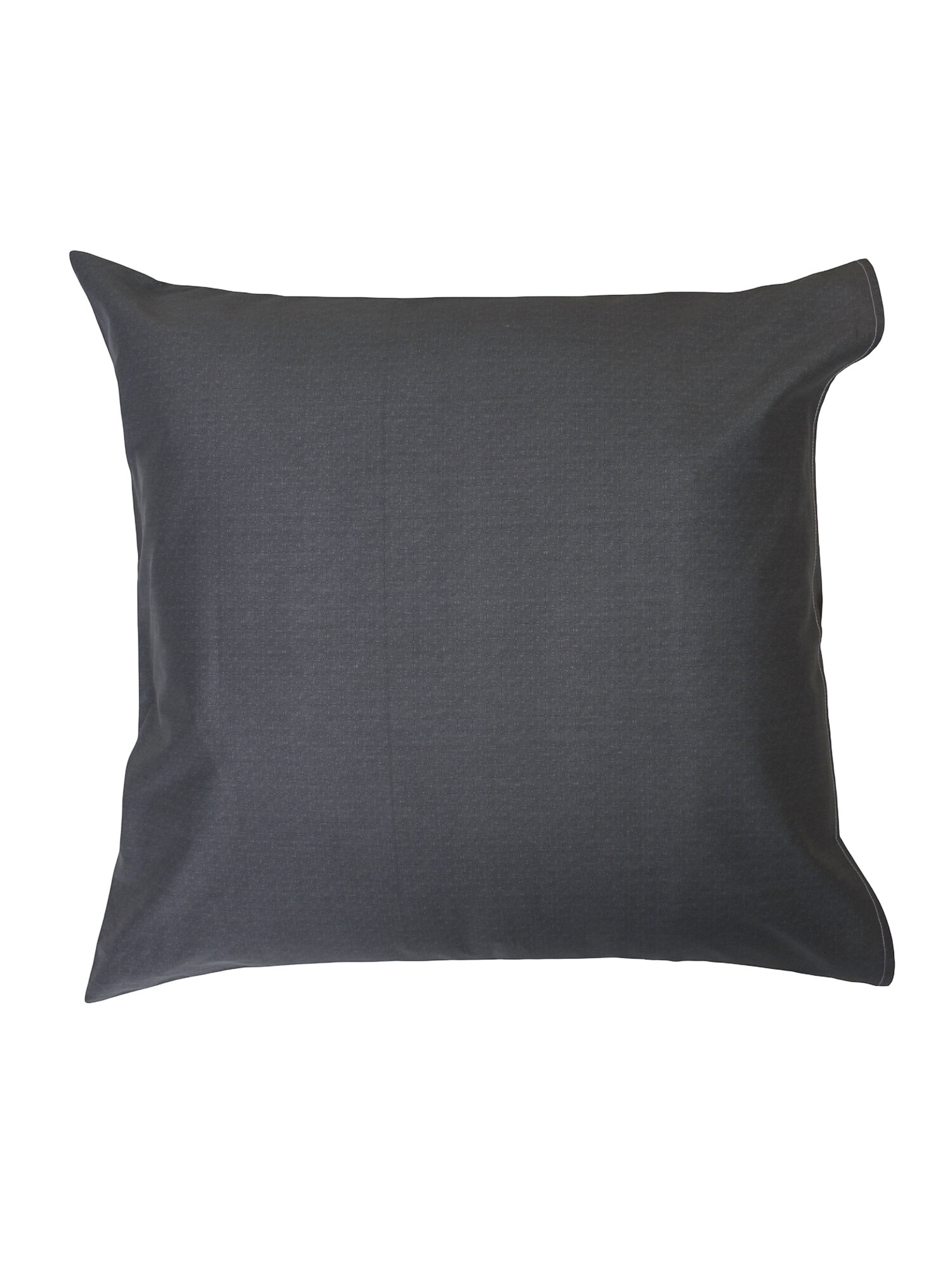 Темно-серая (однотонная) наволочка супер-сатин, с клапаном, мягкая, без катышков, 1 шт, 70x70 см — фото 1