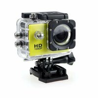 Жёлтая D600 спортивная DV камера, мини-водонепроницаемая камера для езды на открытом воздухе, HD motorsport регистратор