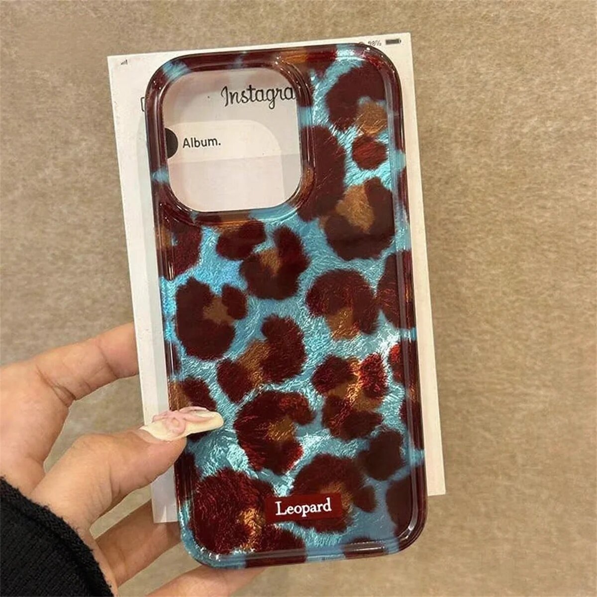 Милый чехол с леопардовым принтом для iPhone 16 15 14 13 12 Pro Max 11XR 8 7 Plus X XS Max противоударный чехол с животным узором на задней панели B For iphone 12 Pro