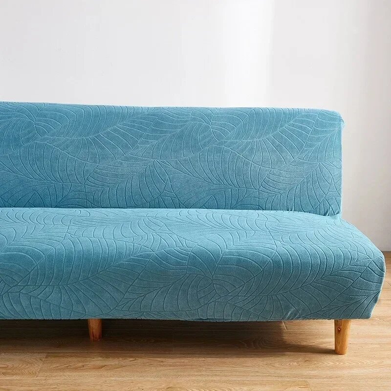 Чехол для дивана-кровати Jacquard 100% полиэстер Sky blue M 160-190cm 1pc