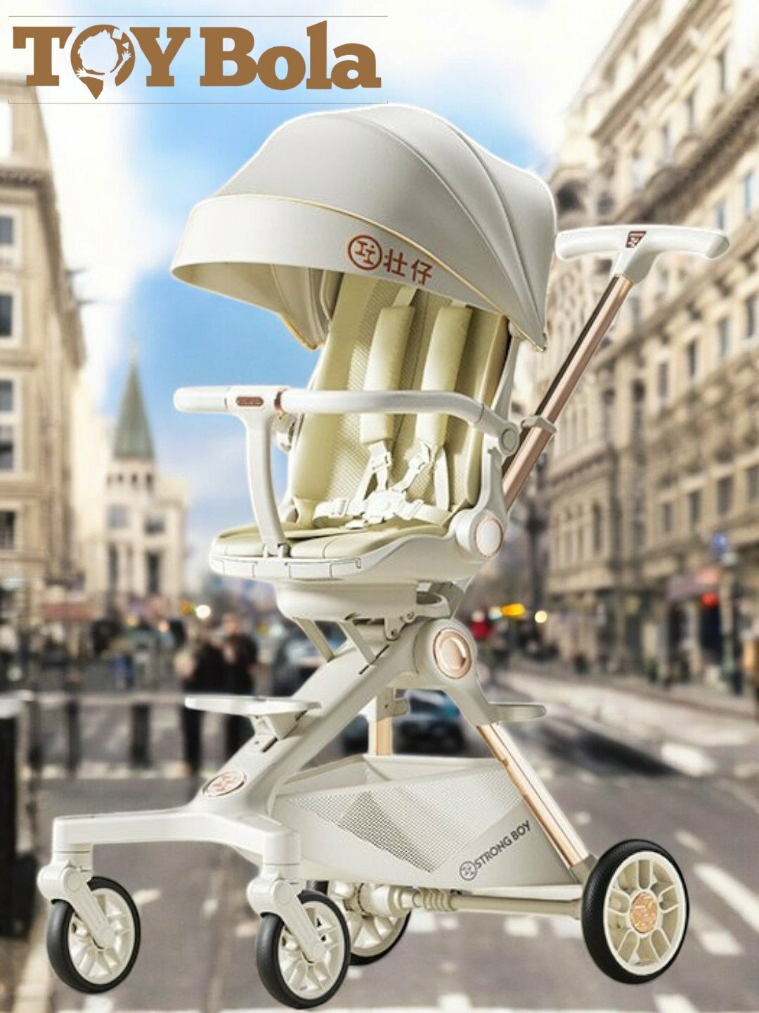 Дрон коляска, для детей от 0 до 2 лет компактная , складная , вращение 360 градусов