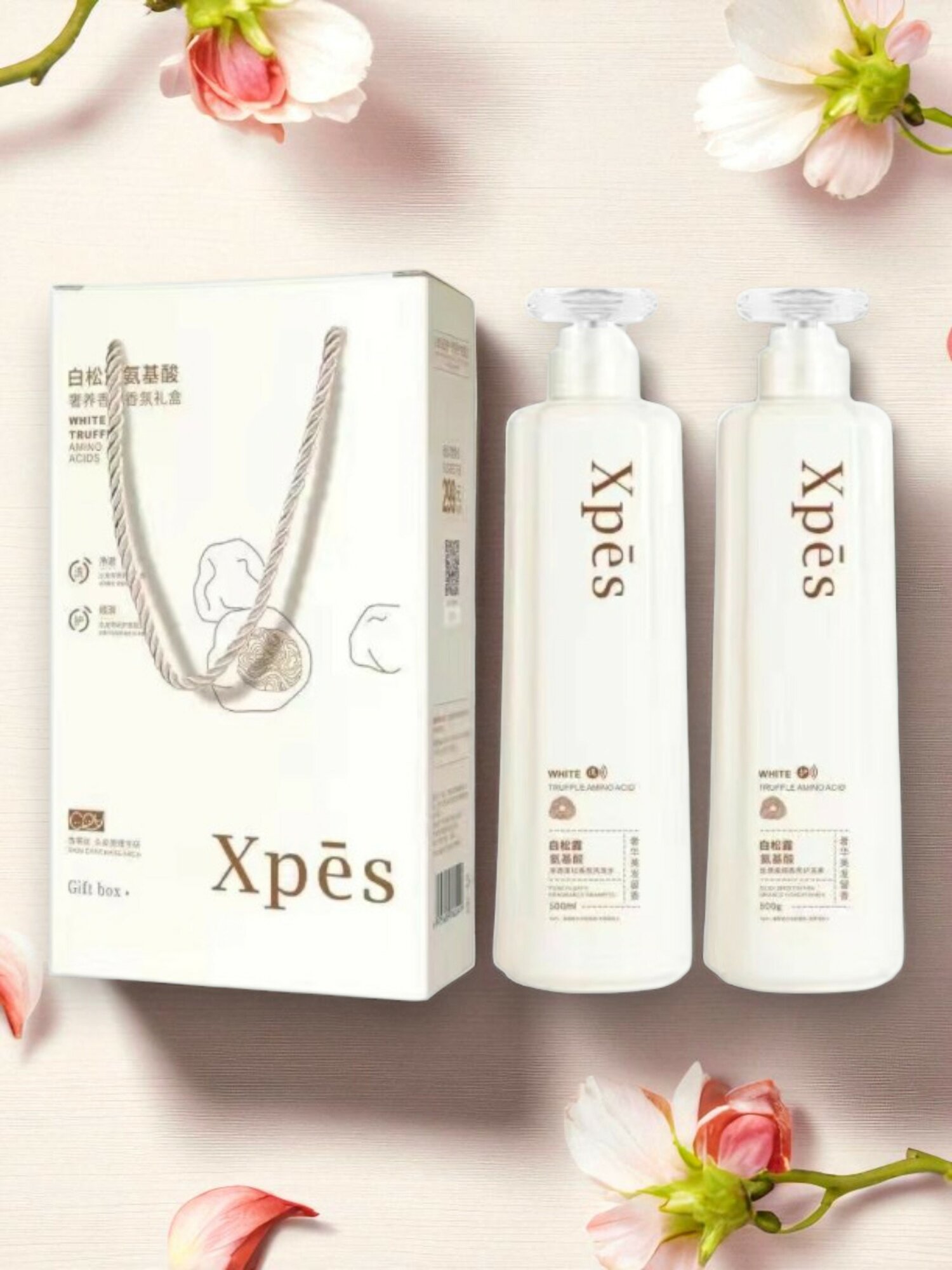 Xpēs White Truffle Amino Acid, шампунь + кондиционер 500 мл ×2, подарочный набор
