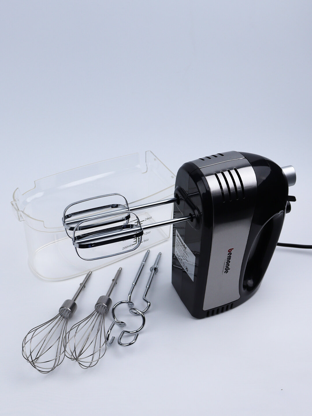 Миксер ручной Bemonde HM1048 BM-HM, 400W, пластик/металл, 5 скоростей, турборежим