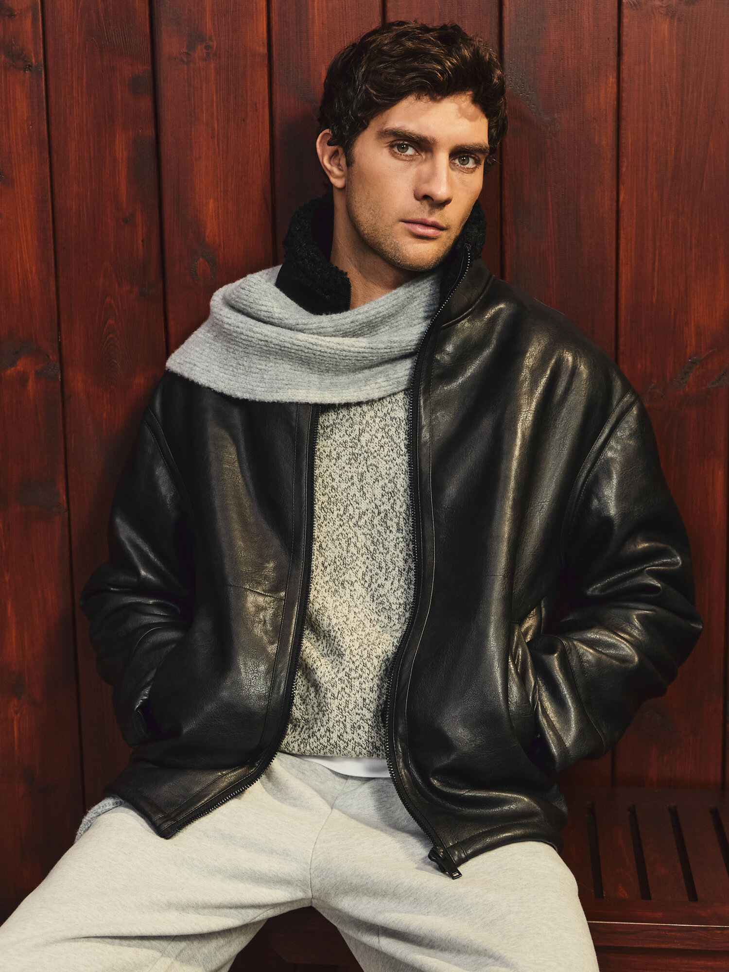 Дублёнка Zarina Man, размер 2XL (RU 54), черный