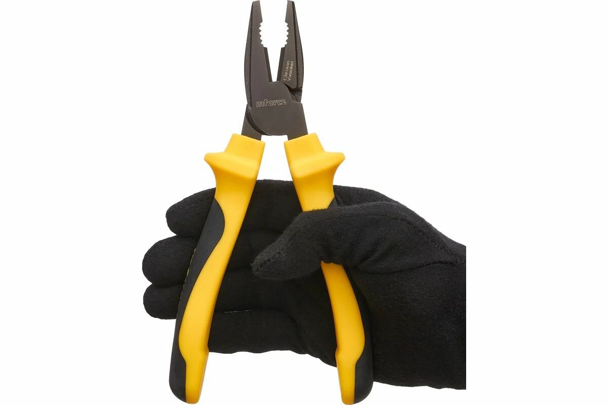 Никелированные пассатижи Inforce 200мм — фото 1