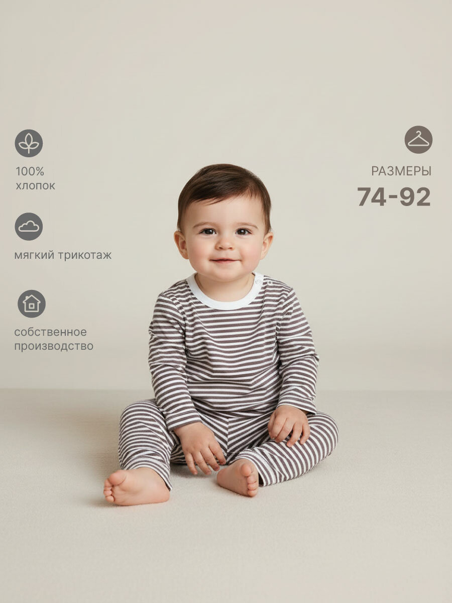 Комплект одежды КотМарКот, размер 92, серый