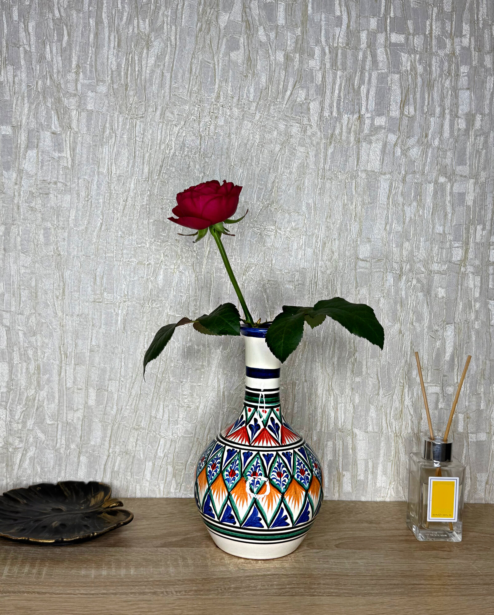 Ваза керамическая, декоративная, для живых или искусственных цветков