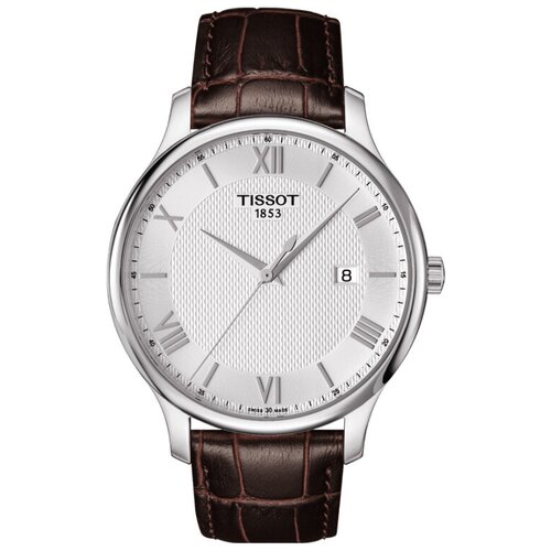 фото Наручные часы tissot t063.610.16.038.00, коричневый, белый