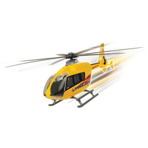 Вертолет Dickie Toys EC 135 (3714006-1), 21 см, желтый вертолет служба спасения инерционный 45 см игрушка вертолет