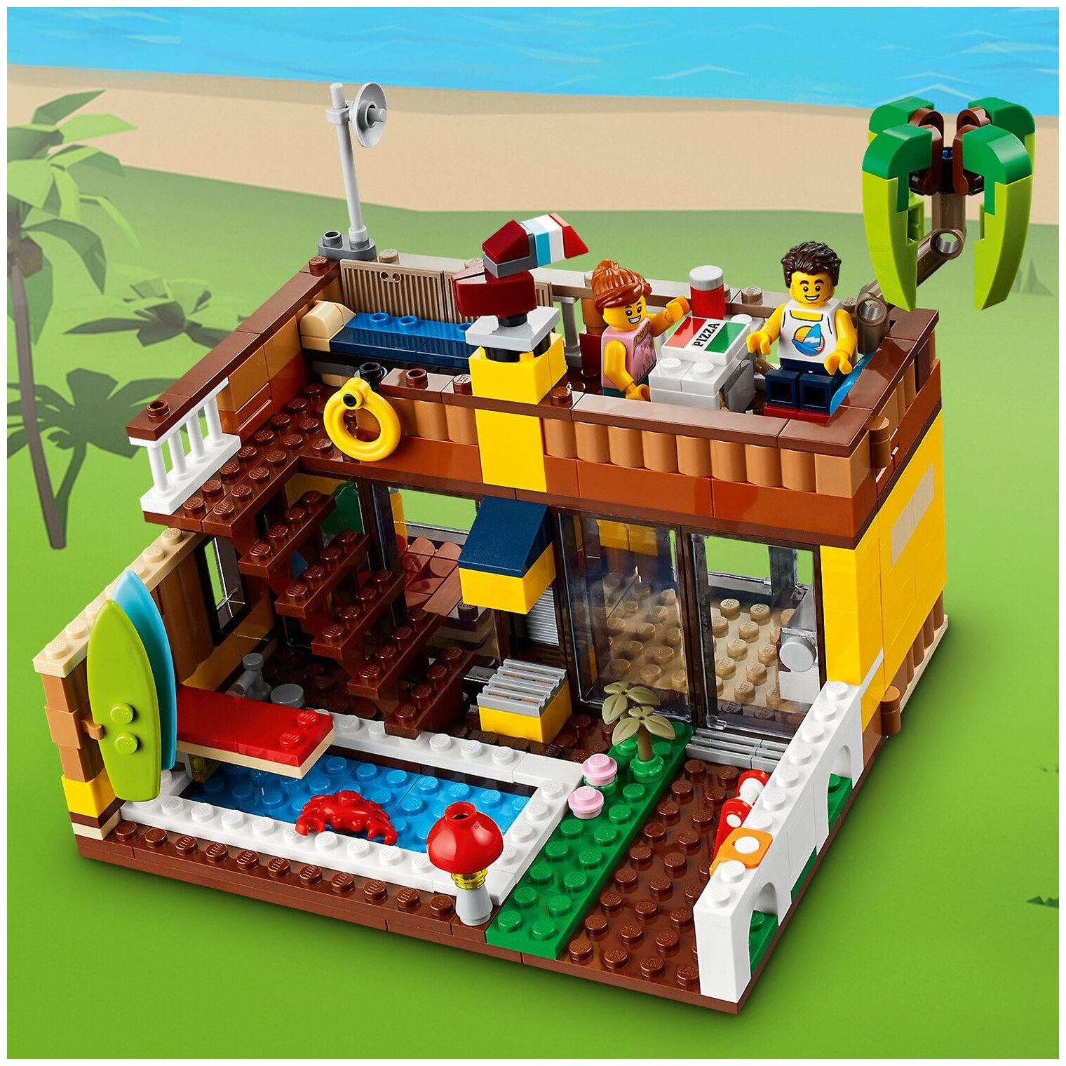 Конструктор LEGO Creator Пляжный домик серферов - фото №5